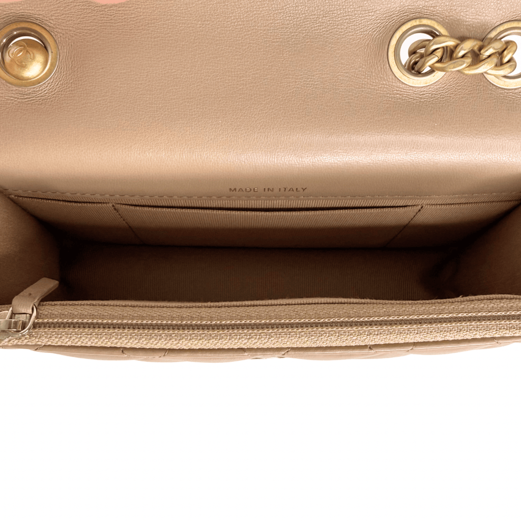 Chanel Quilted Flap Crush Phone Holder with Chain