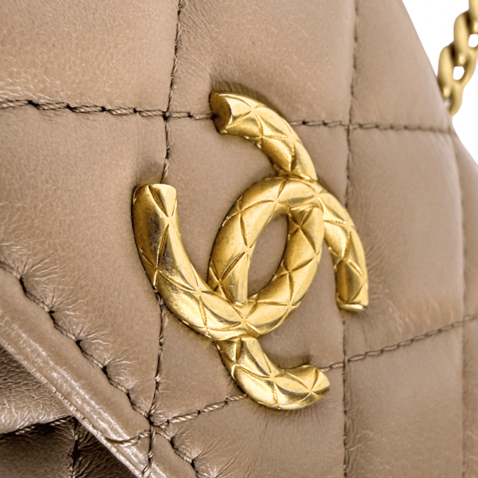 Chanel Quilted Flap Crush Phone Holder with Chain