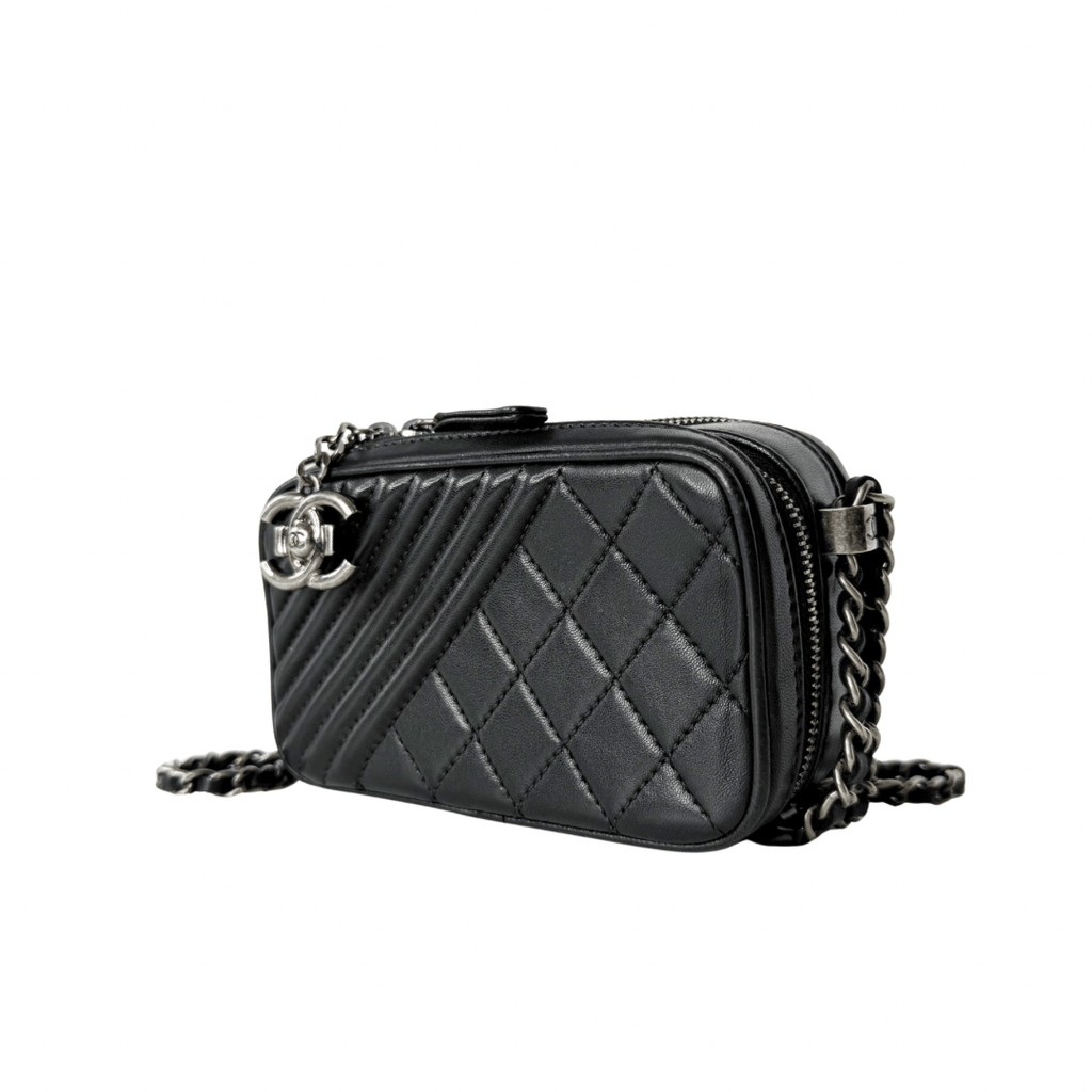 Chanel Small Quilted Coco Boy Camera Bag
