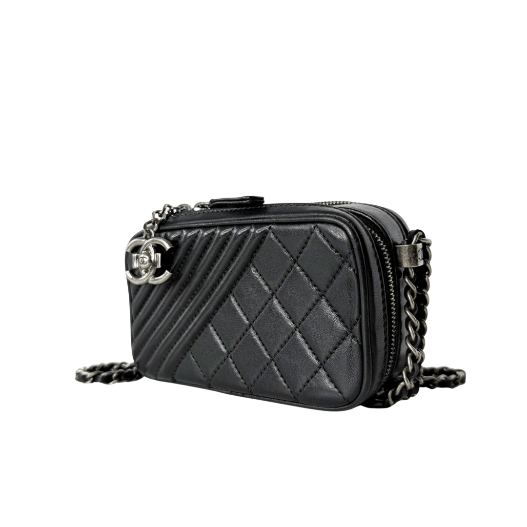 Chanel Small Quilted Coco Boy Camera Bag