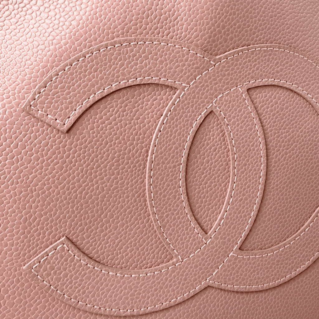 Chanel Vintage Caviar CC Shopper Tote