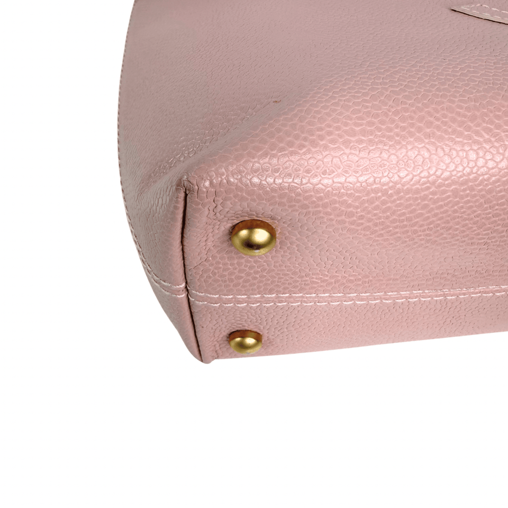 Chanel Vintage Caviar CC Shopper Tote