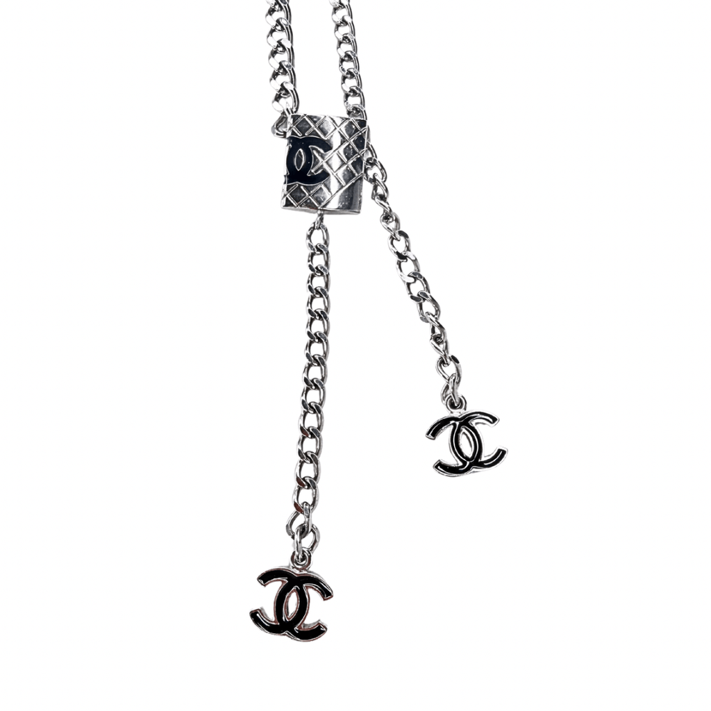 Chanel CC Silver Cambon Ligne Chain Link Belt