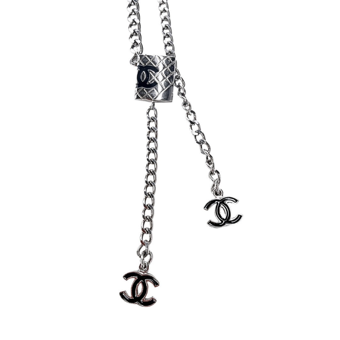 Chanel CC Silver Cambon Ligne Chain Link Belt