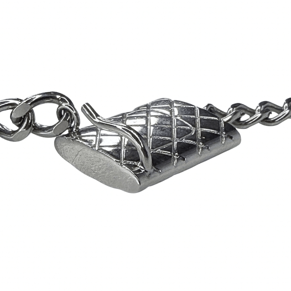 Chanel CC Silver Cambon Ligne Chain Link Belt