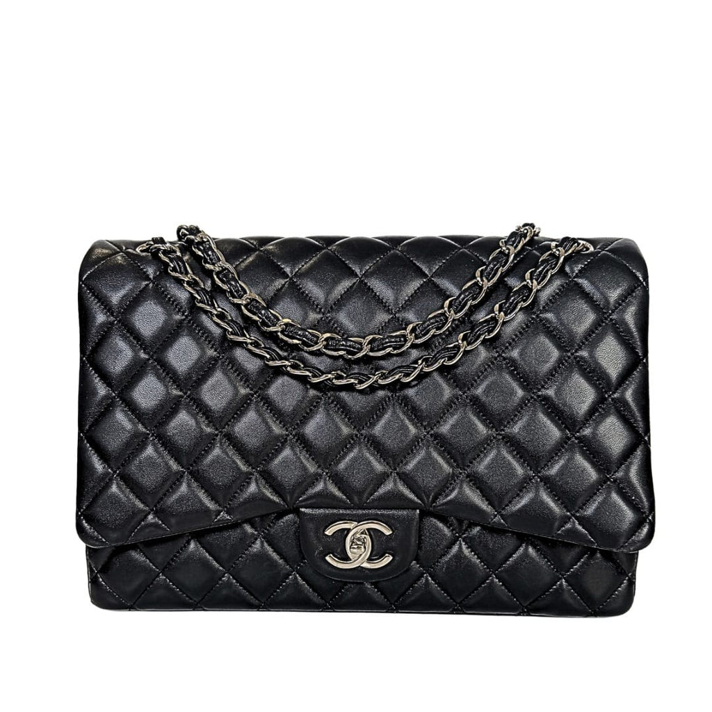 Chanel Classic Black Maxi Double Flap Bag