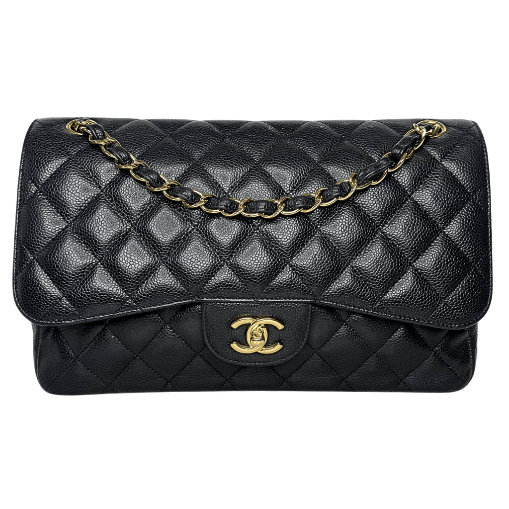 Chanel Classic Caviar Jumbo Double Flap Bag
