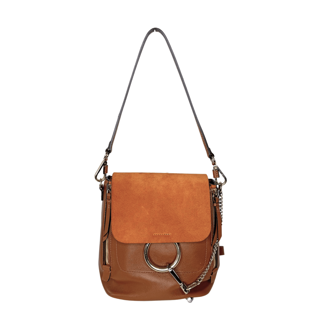 Chloe Medium Leather Faye Backpack