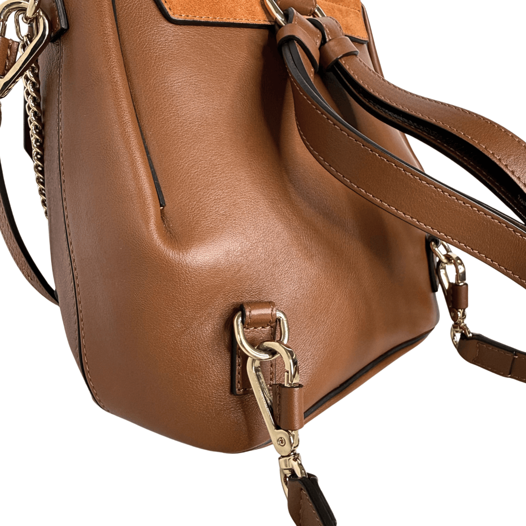 Chloe Medium Leather Faye Backpack