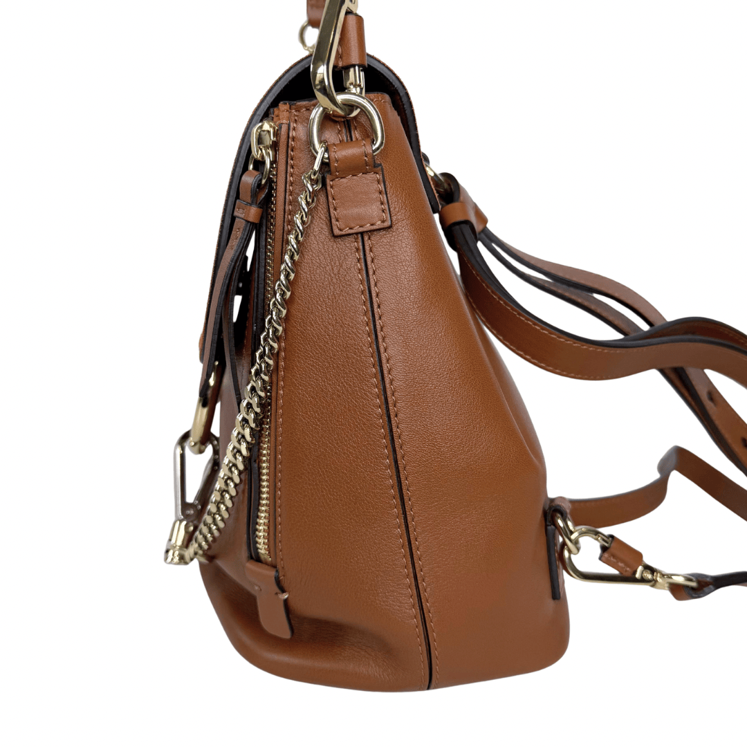 Chloe Medium Leather Faye Backpack
