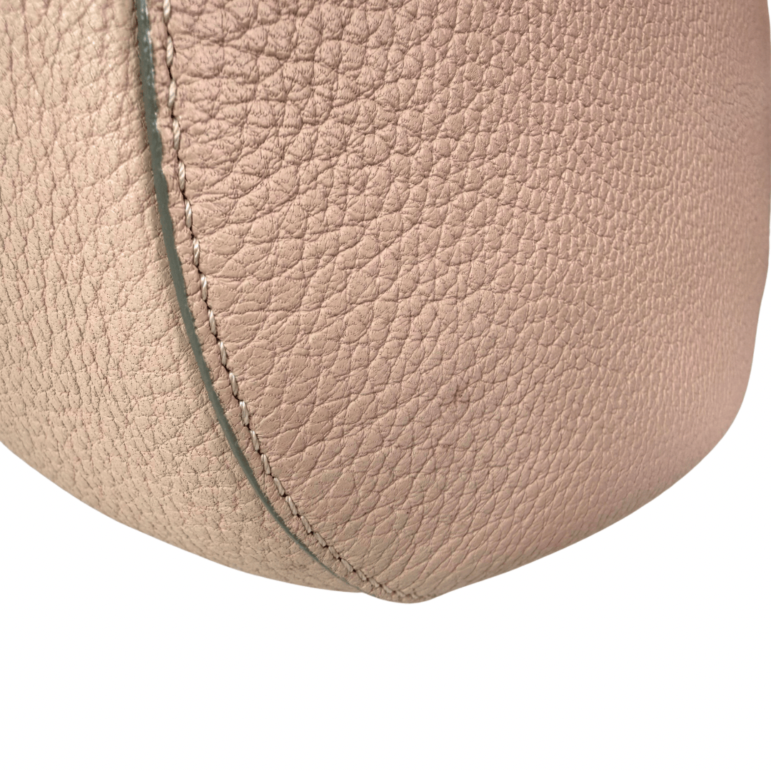 Chloe Small Pink Leather Drew Crossbody