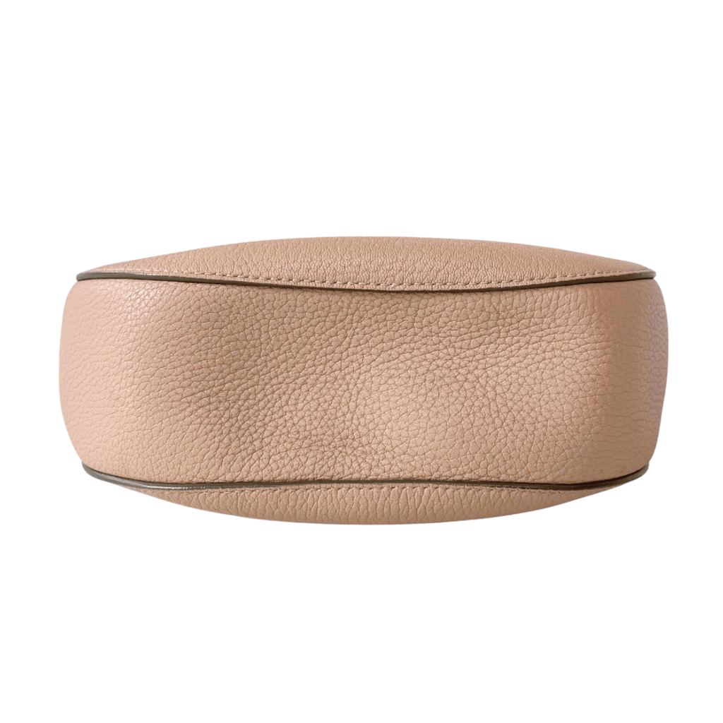 Chloe Small Pink Leather Drew Crossbody