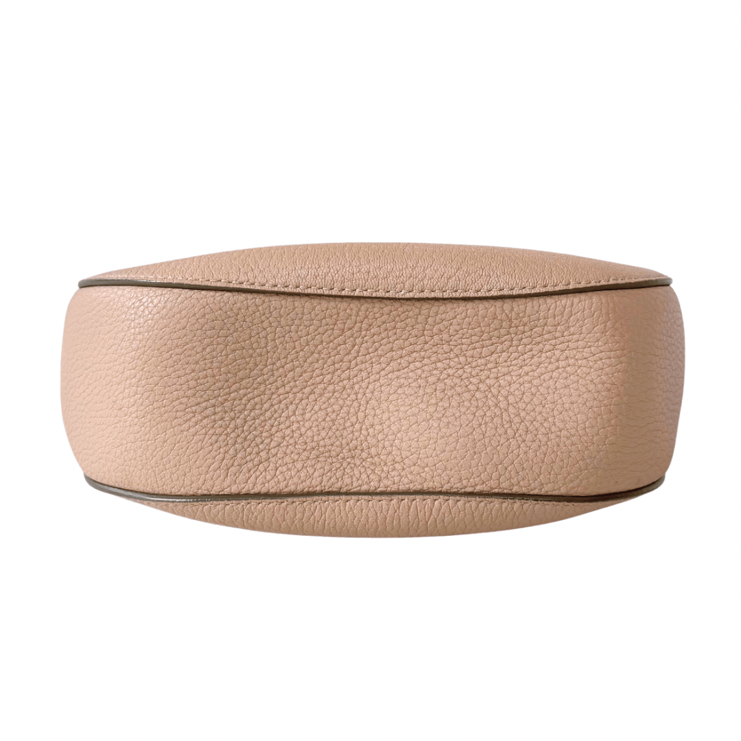 Chloe Small Pink Leather Drew Crossbody