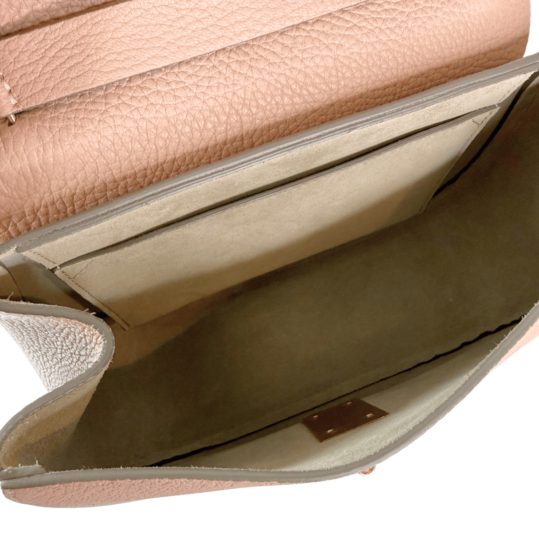 Chloe Small Pink Leather Drew Crossbody