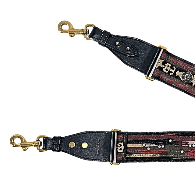 Dior Embroidered Wide Shoulder Strap
