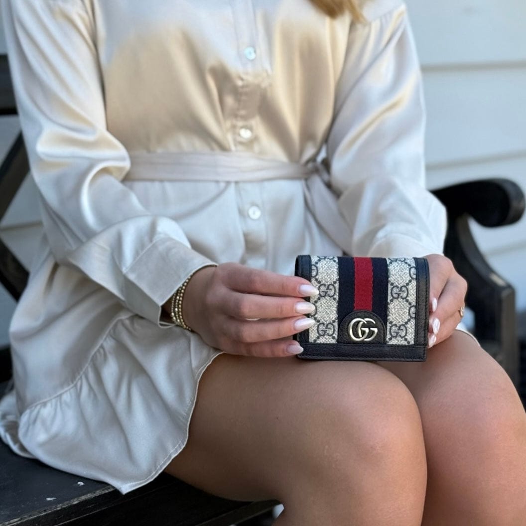 Gucci GG Supreme Compact Wallet