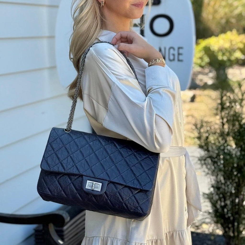 Chanel Jumbo Aged Calfskin Re Issue Double Flap