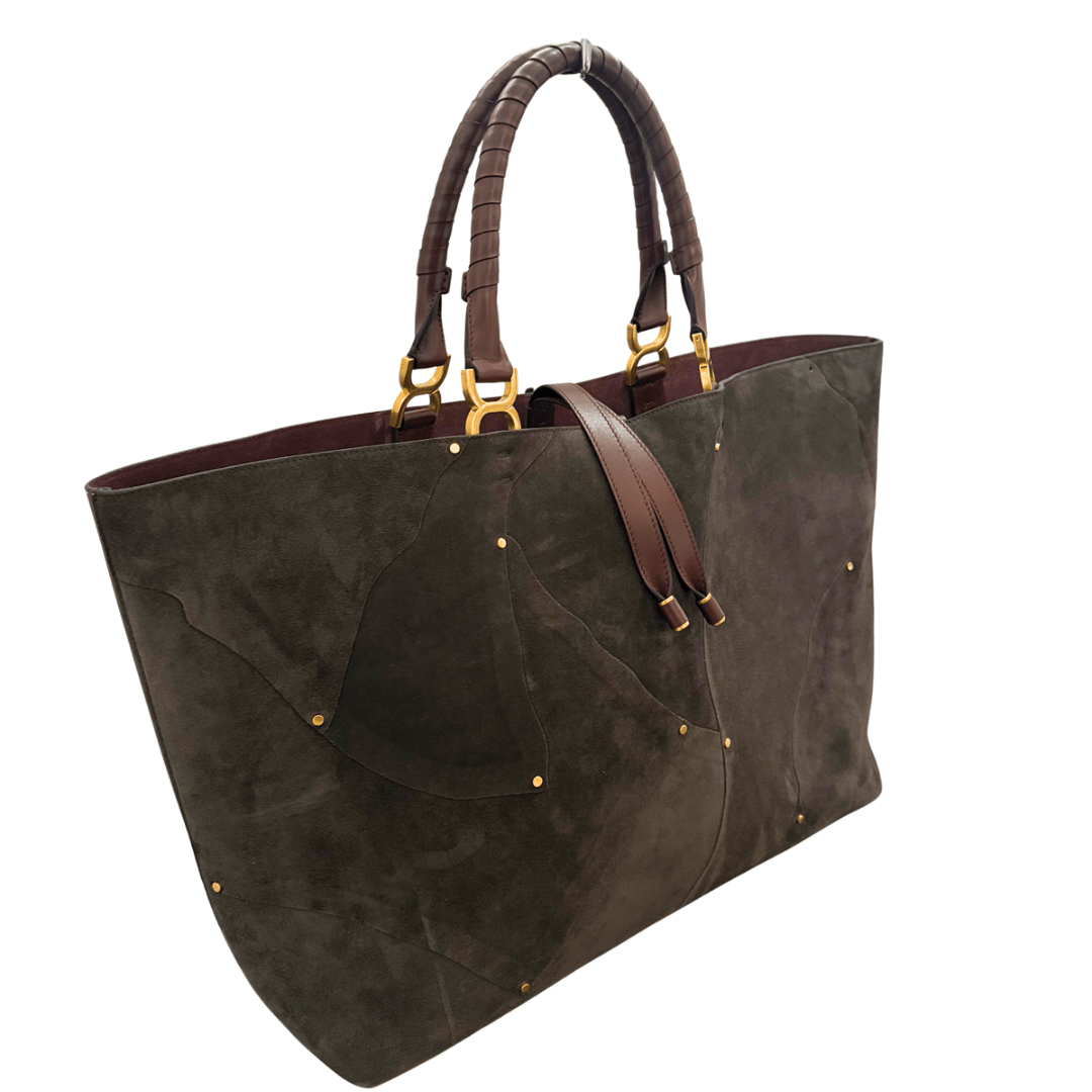 Chloe Marci Suede-Patchwork Tote
