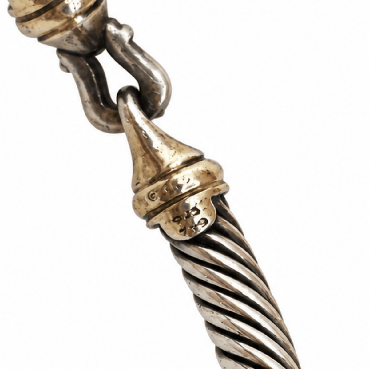 David Yurman Two-Tone Cable Classics Buckle Bracelet