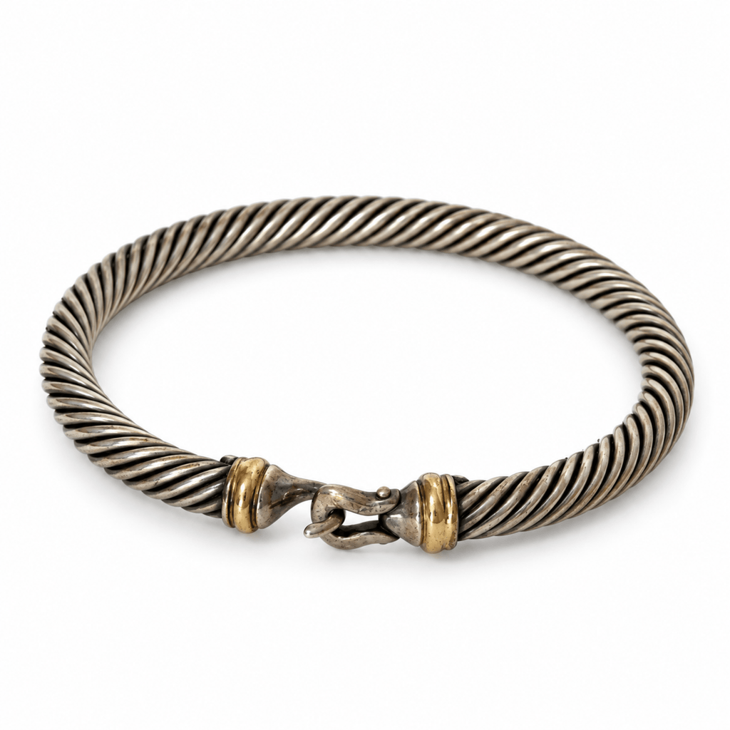 David Yurman Two-Tone Cable Classics Buckle Bracelet