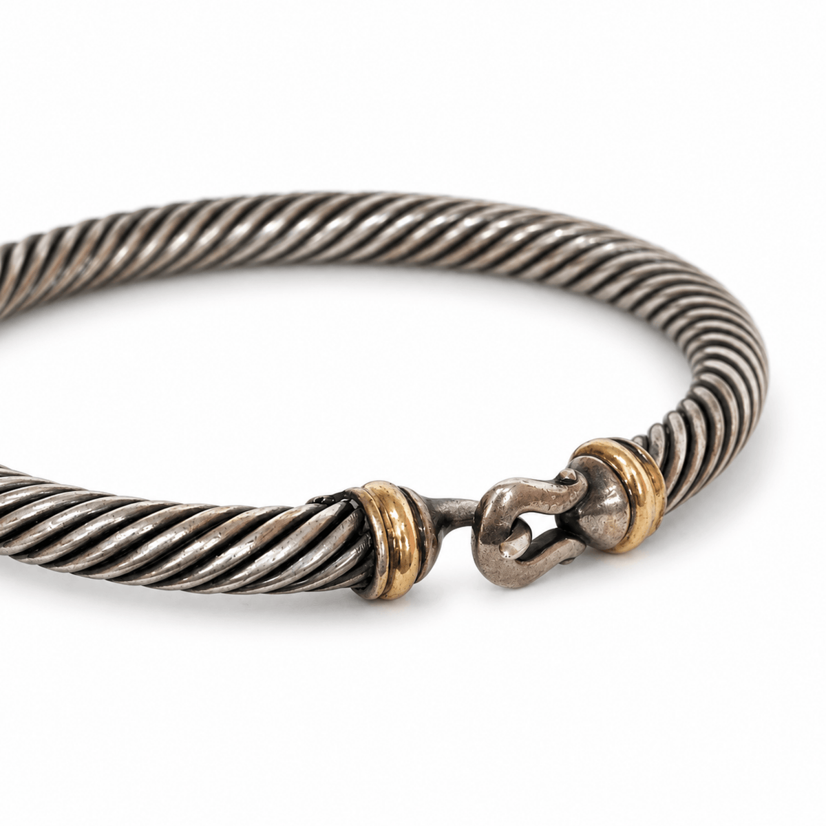 David Yurman Two-Tone Cable Classics Buckle Bracelet