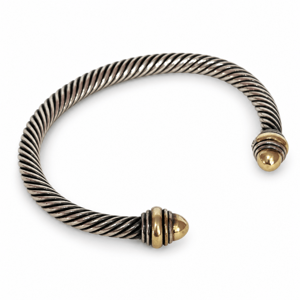 David Yurman Two-Tone Classic Cable Cuff Bracelet