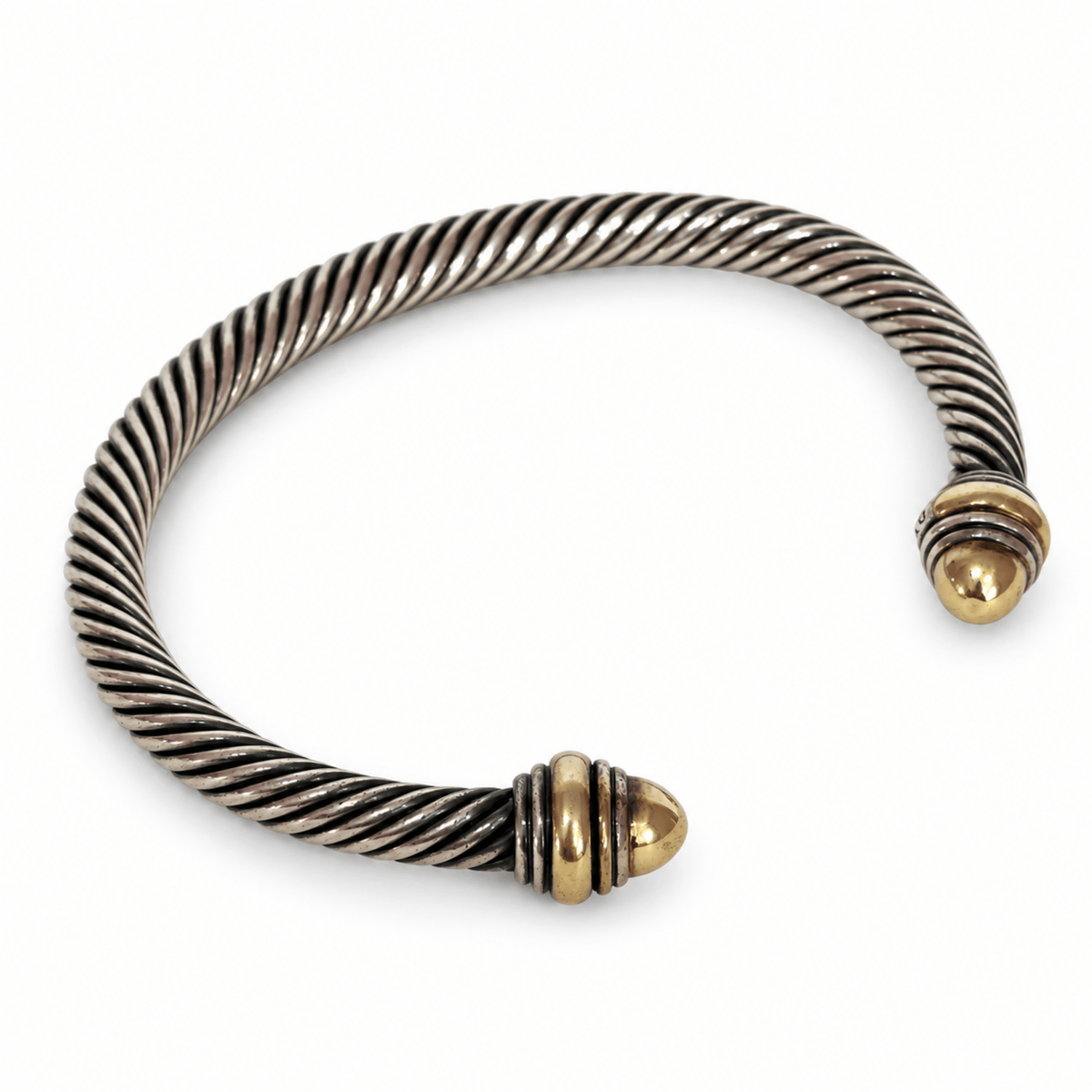 David Yurman Two-Tone Classic Cable Cuff Bracelet