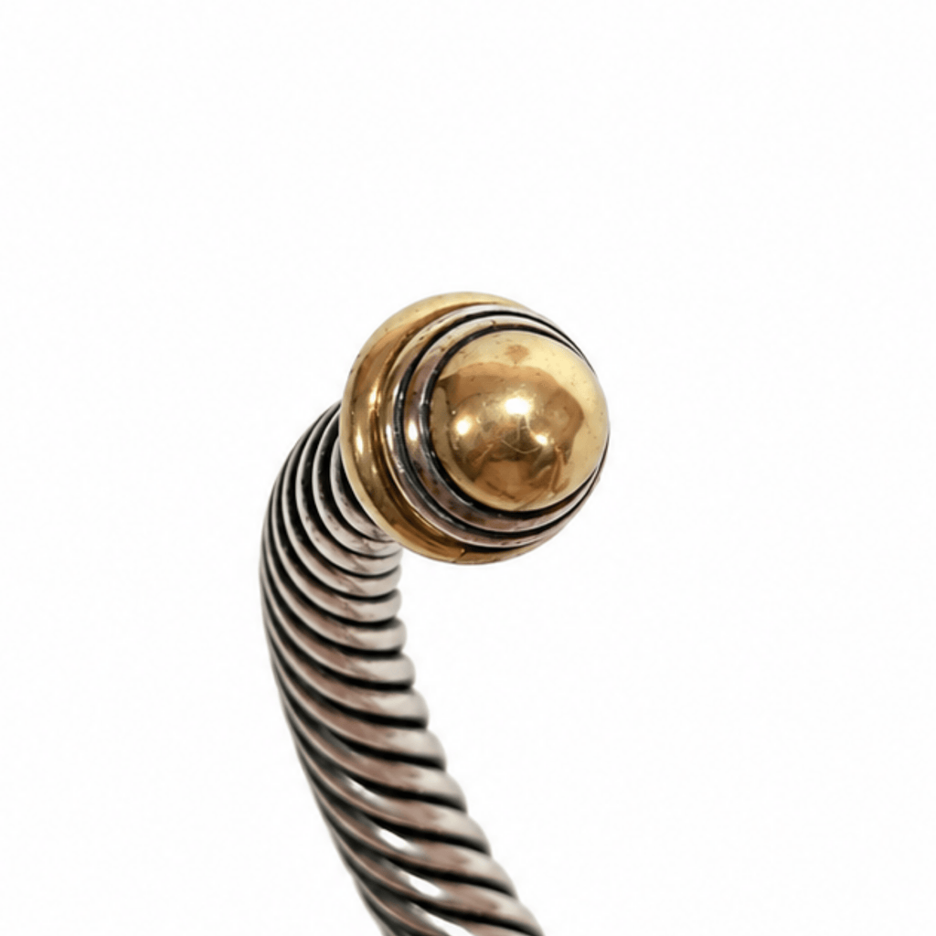 David Yurman Two-Tone Classic Cable Cuff Bracelet