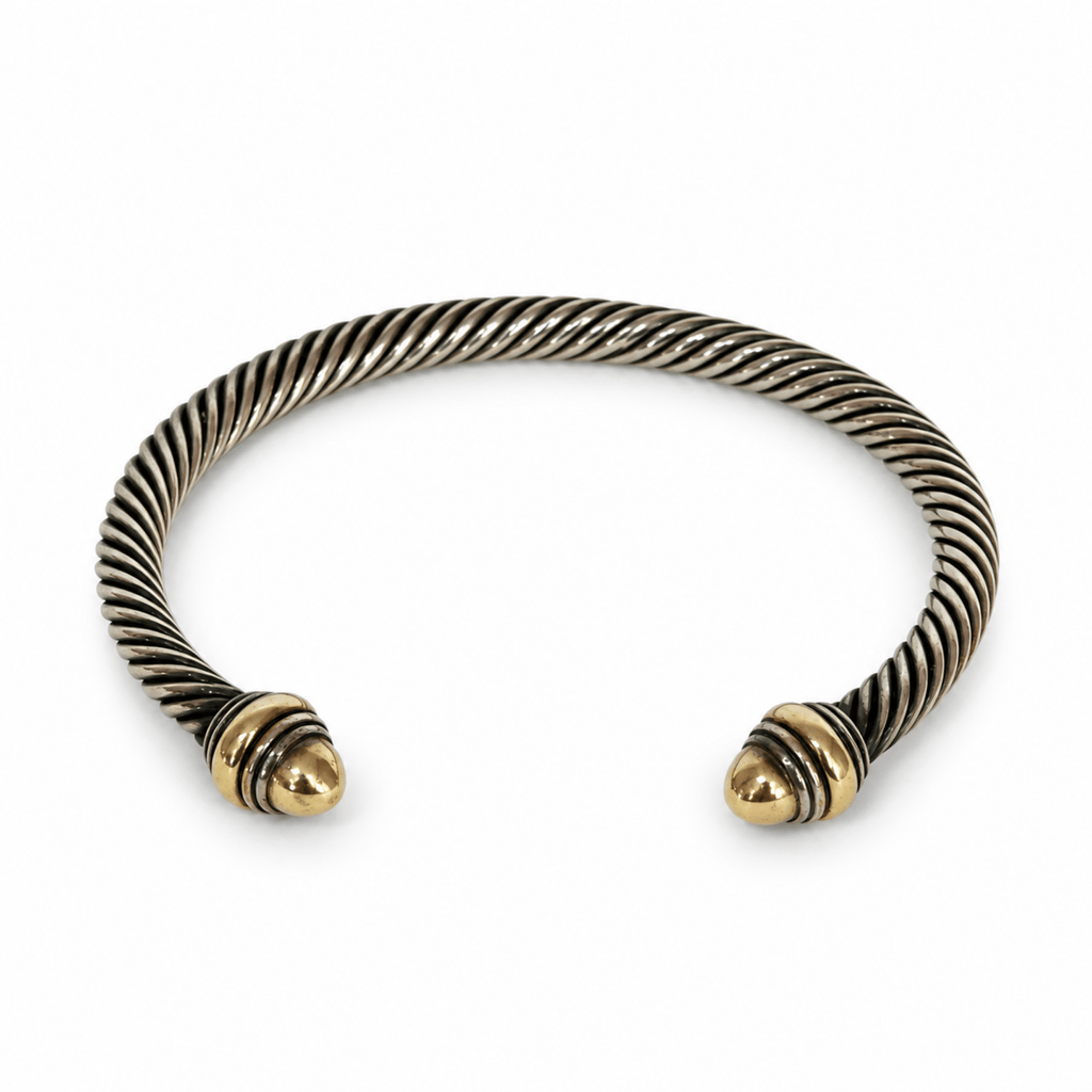 David Yurman Two-Tone Classic Cable Cuff Bracelet