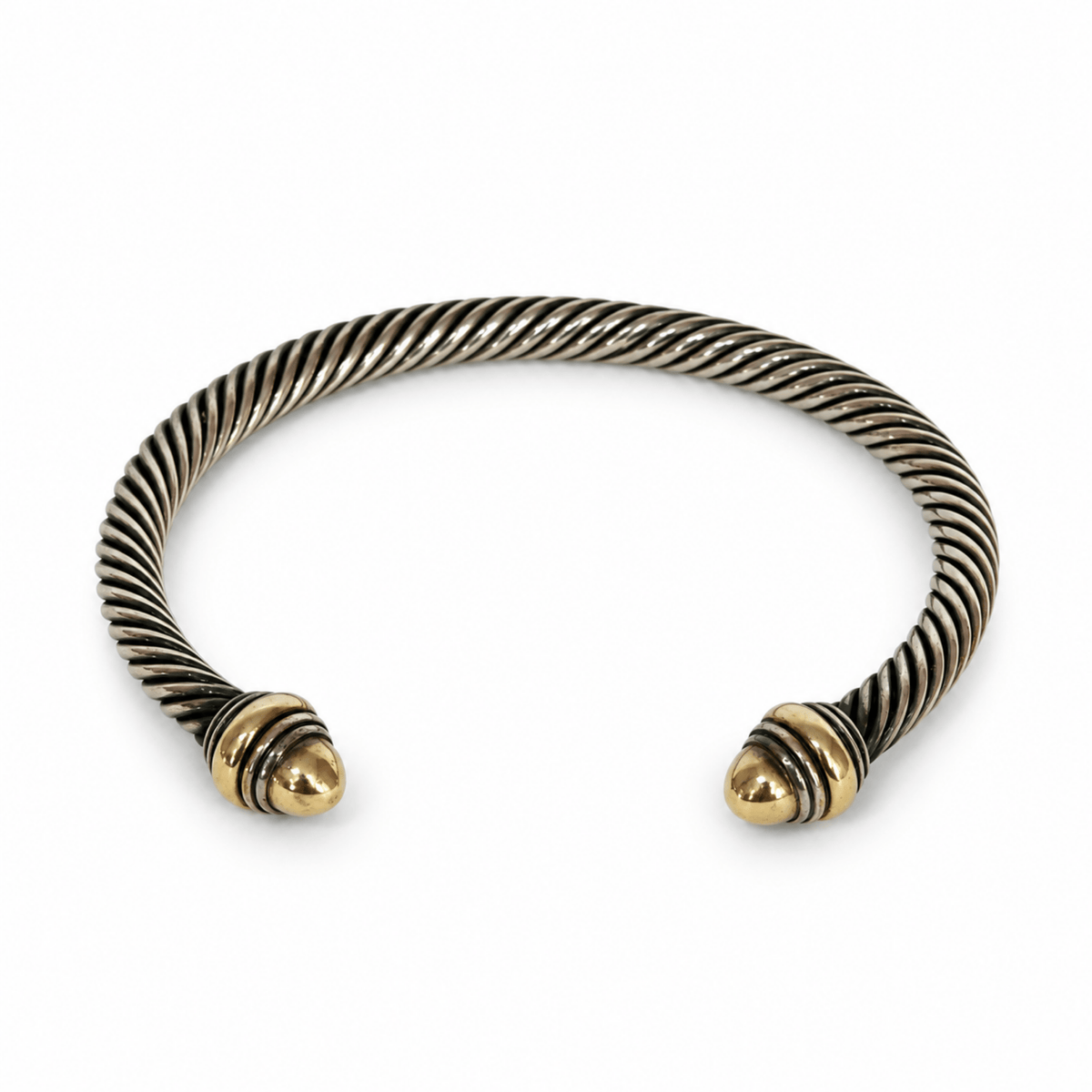 David Yurman Two-Tone Classic Cable Cuff Bracelet