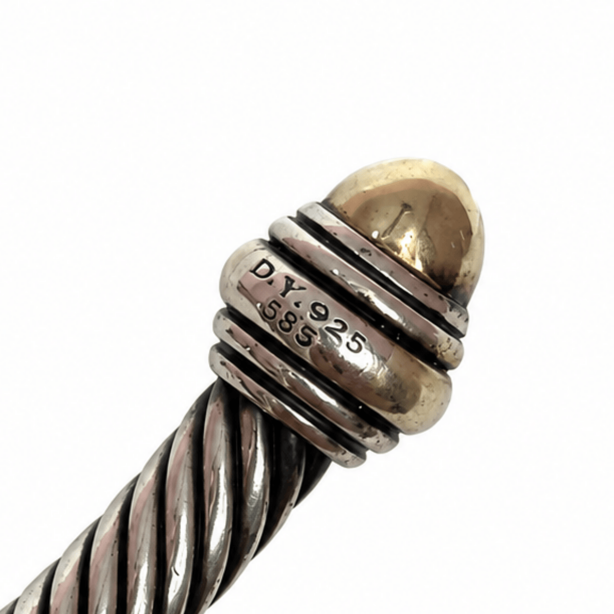 David Yurman Two-Tone Classic Cable Cuff Bracelet