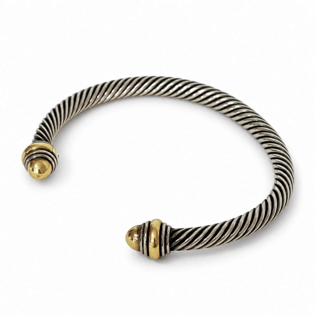 David Yurman Two-Tone Classic Cable Cuff Bracelet