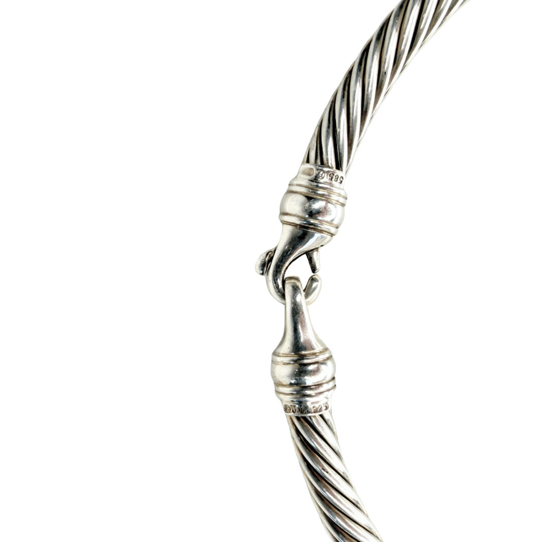 David Yurman Two-Tone Metro Cable Collar Necklace