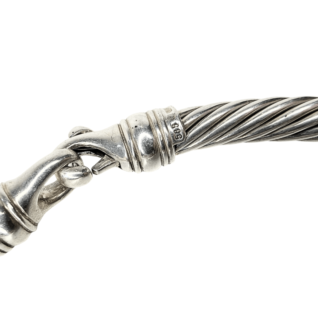 David Yurman Two-Tone Metro Cable Collar Necklace