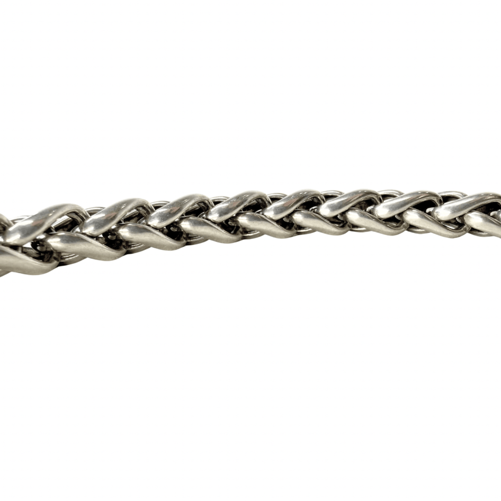 David Yurman Two-Tone Wheat Chain Diamond Choker