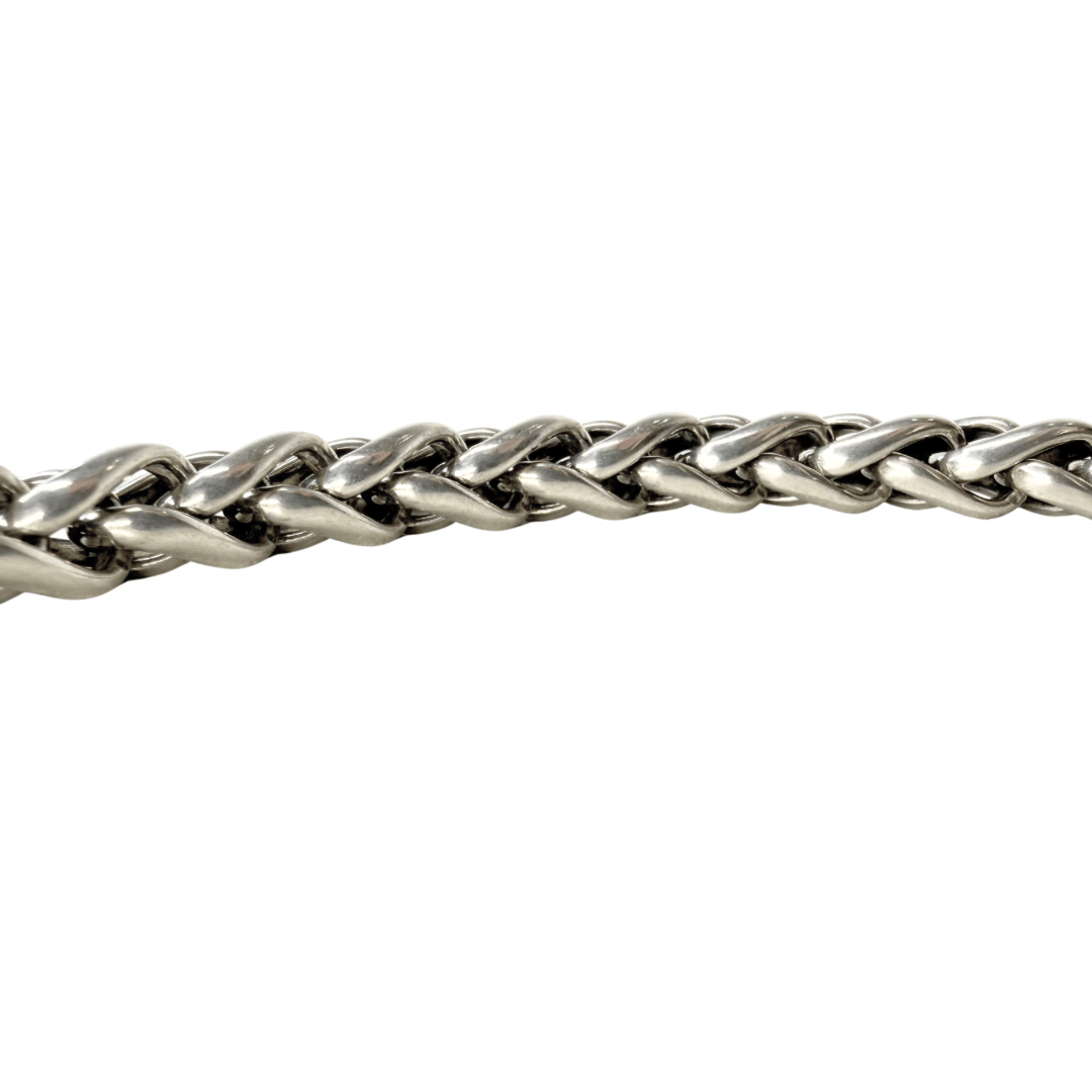 David Yurman Two-Tone Wheat Chain Diamond Choker