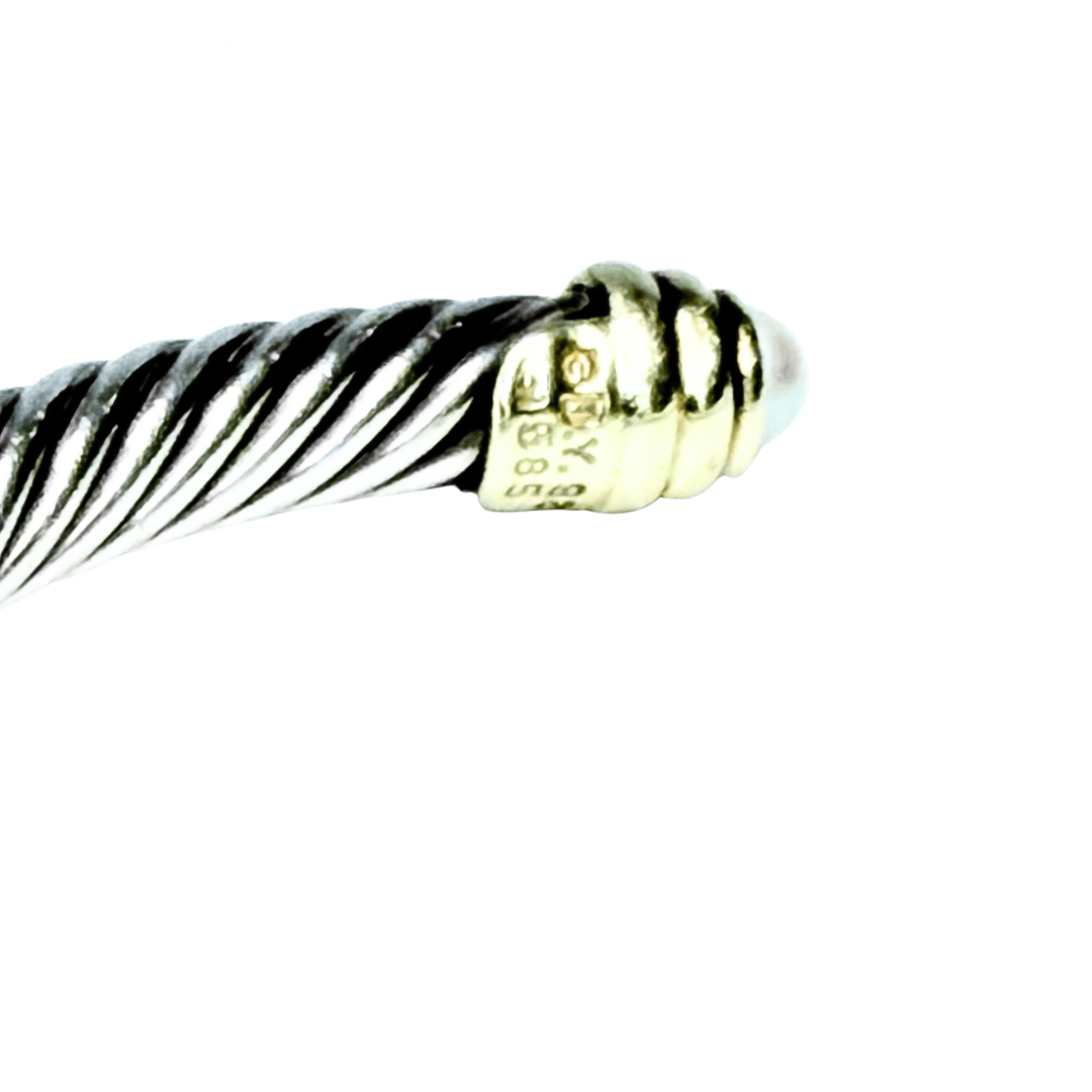 David Yurman Classic Cable Pearl Bracelet