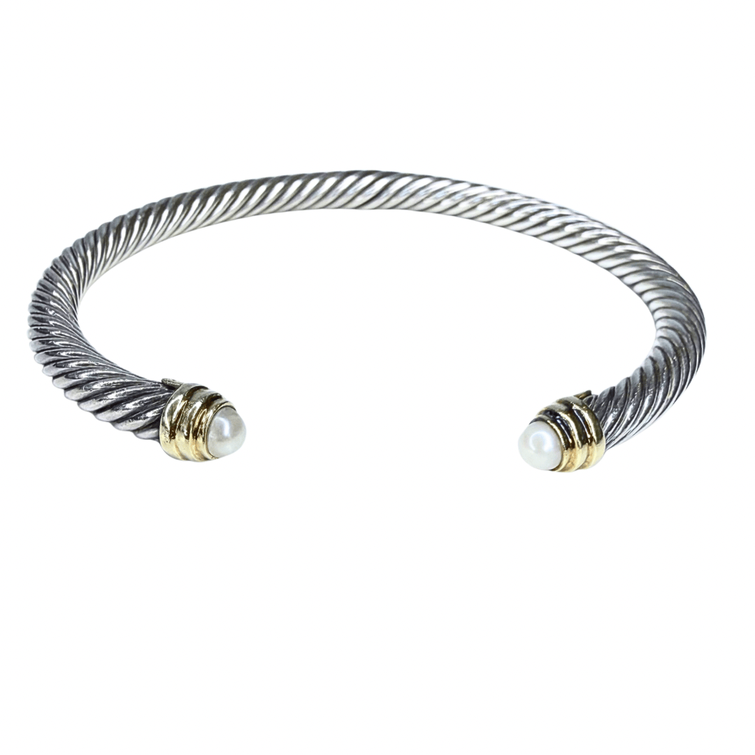 David Yurman Classic Cable Pearl Bracelet
