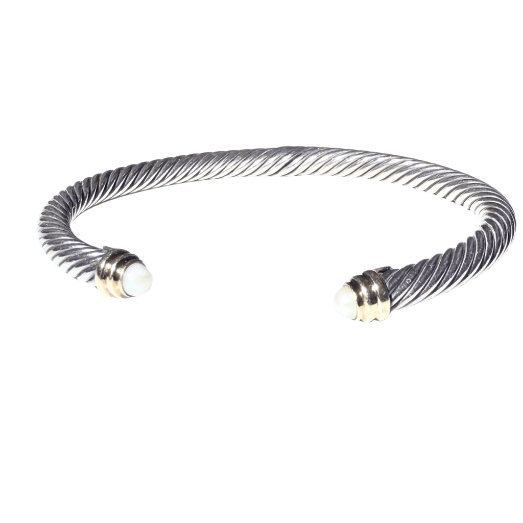 David Yurman Classic Cable Pearl Bracelet