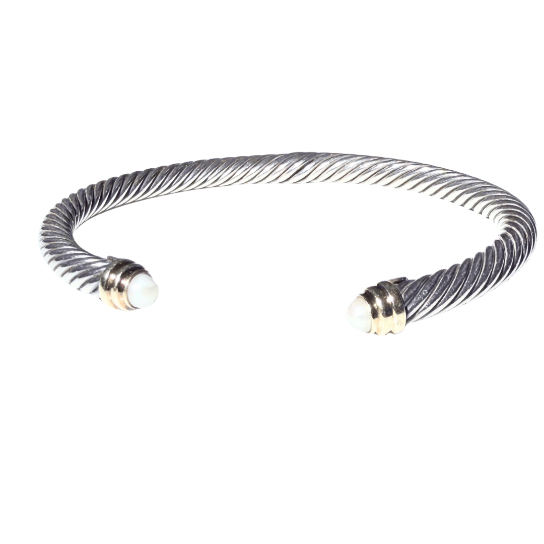 David Yurman Classic Cable Pearl Bracelet