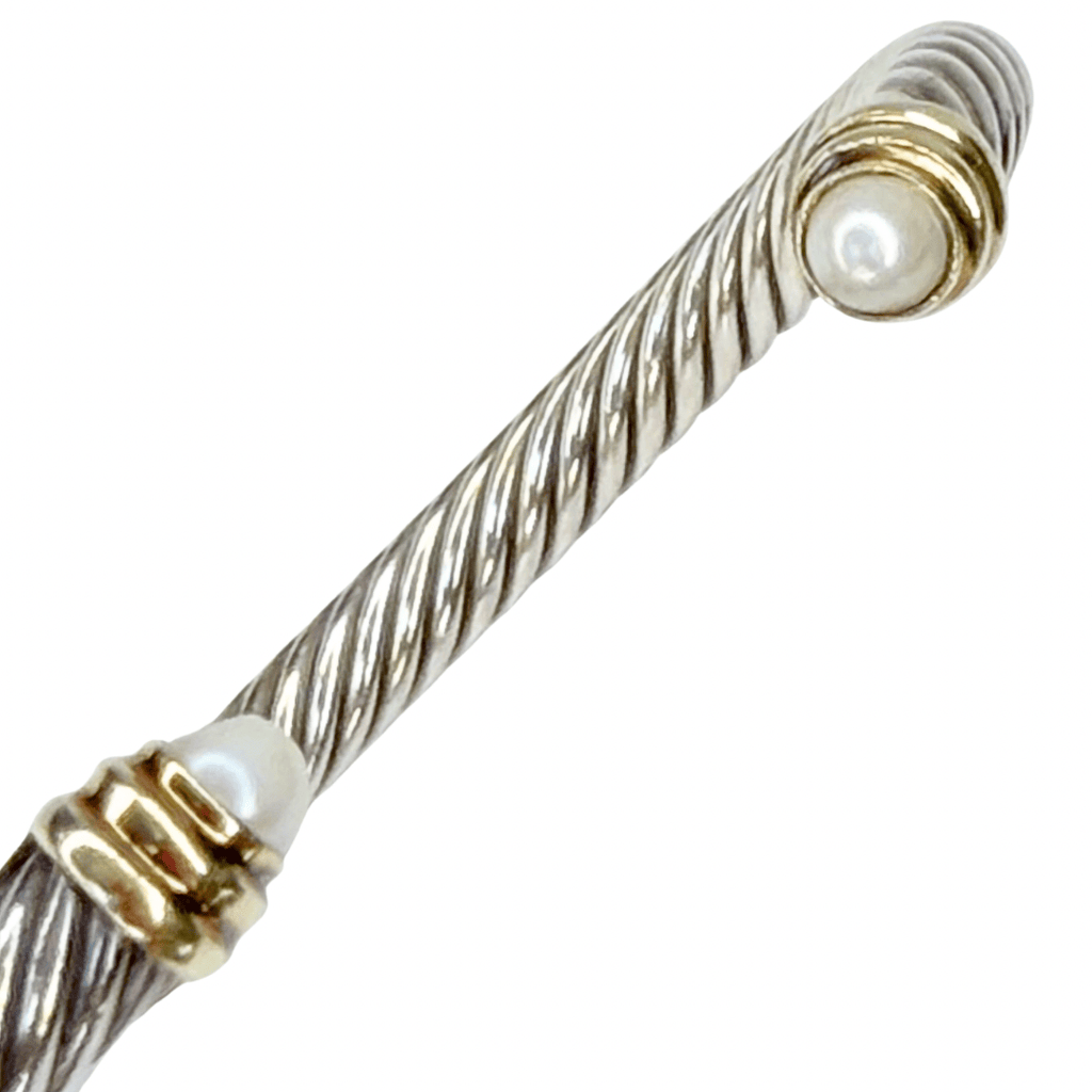 David Yurman Classic Cable Pearl Bracelet