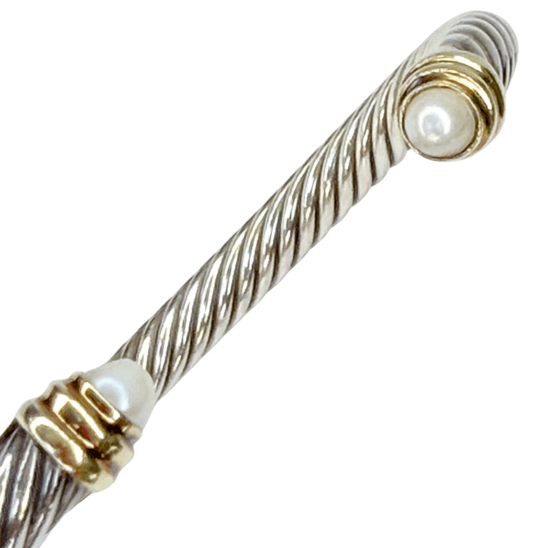 David Yurman Classic Cable Pearl Bracelet