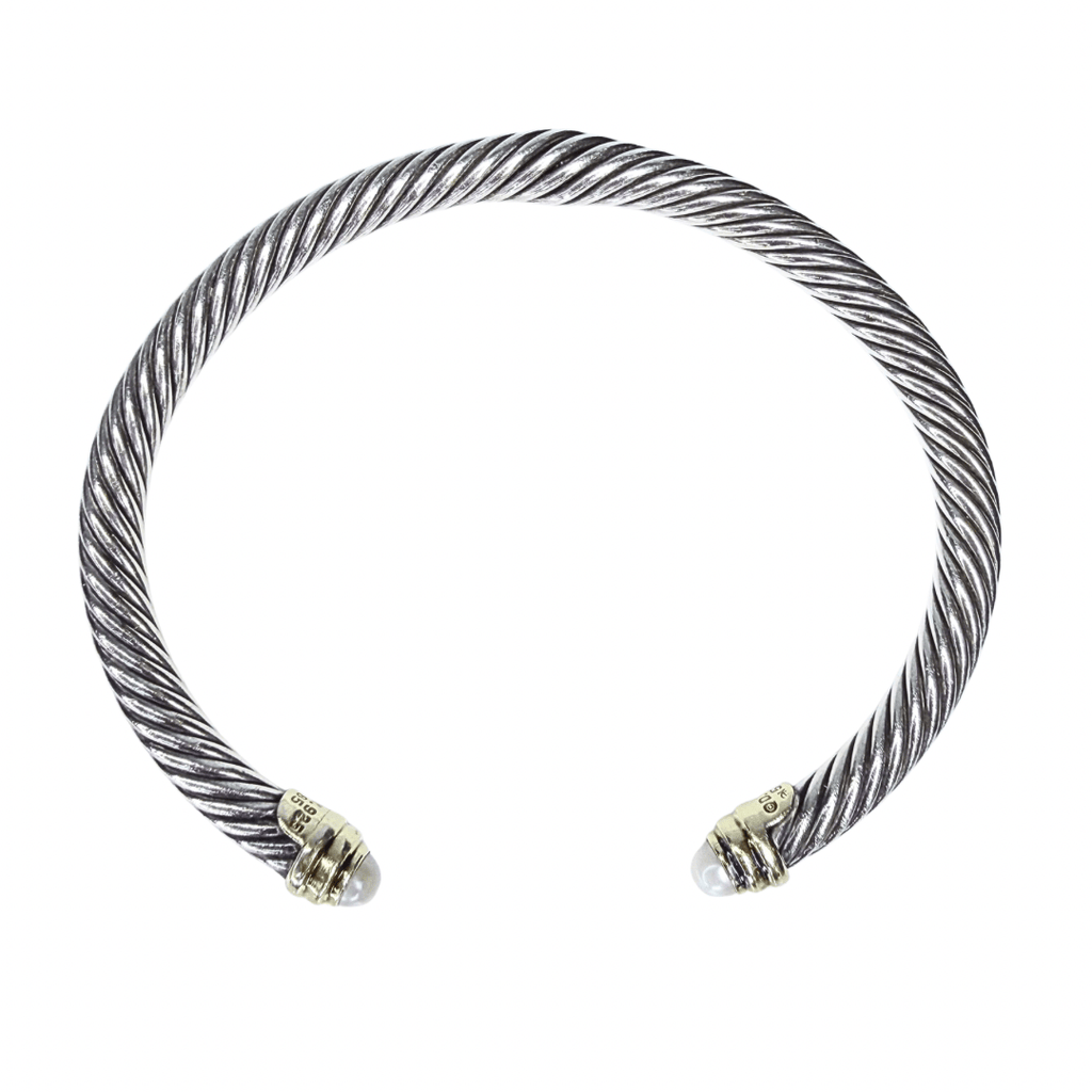 David Yurman Classic Cable Pearl Bracelet