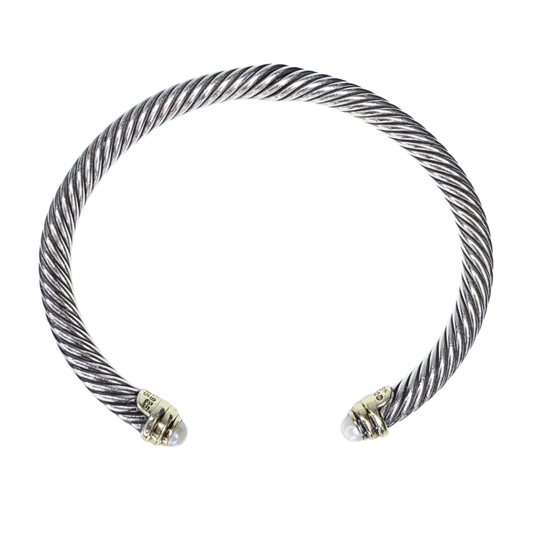 David Yurman Classic Cable Pearl Bracelet