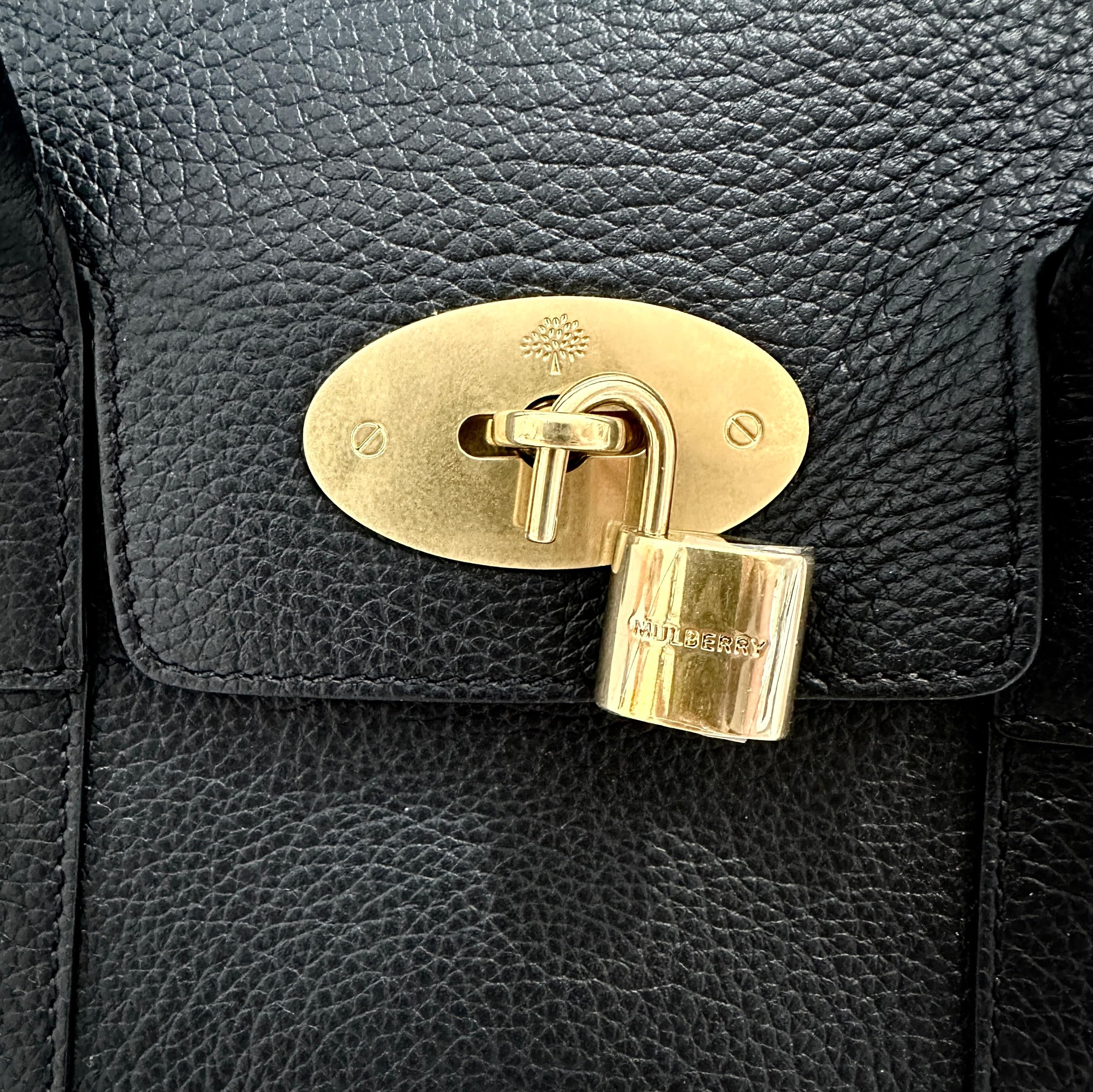 Mulberry Bayswater Black Satchel