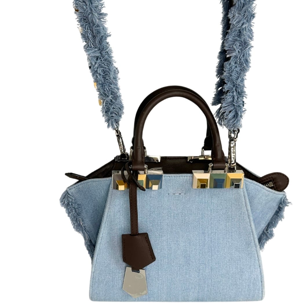 Fendi Mini 3Jours Denim Tote