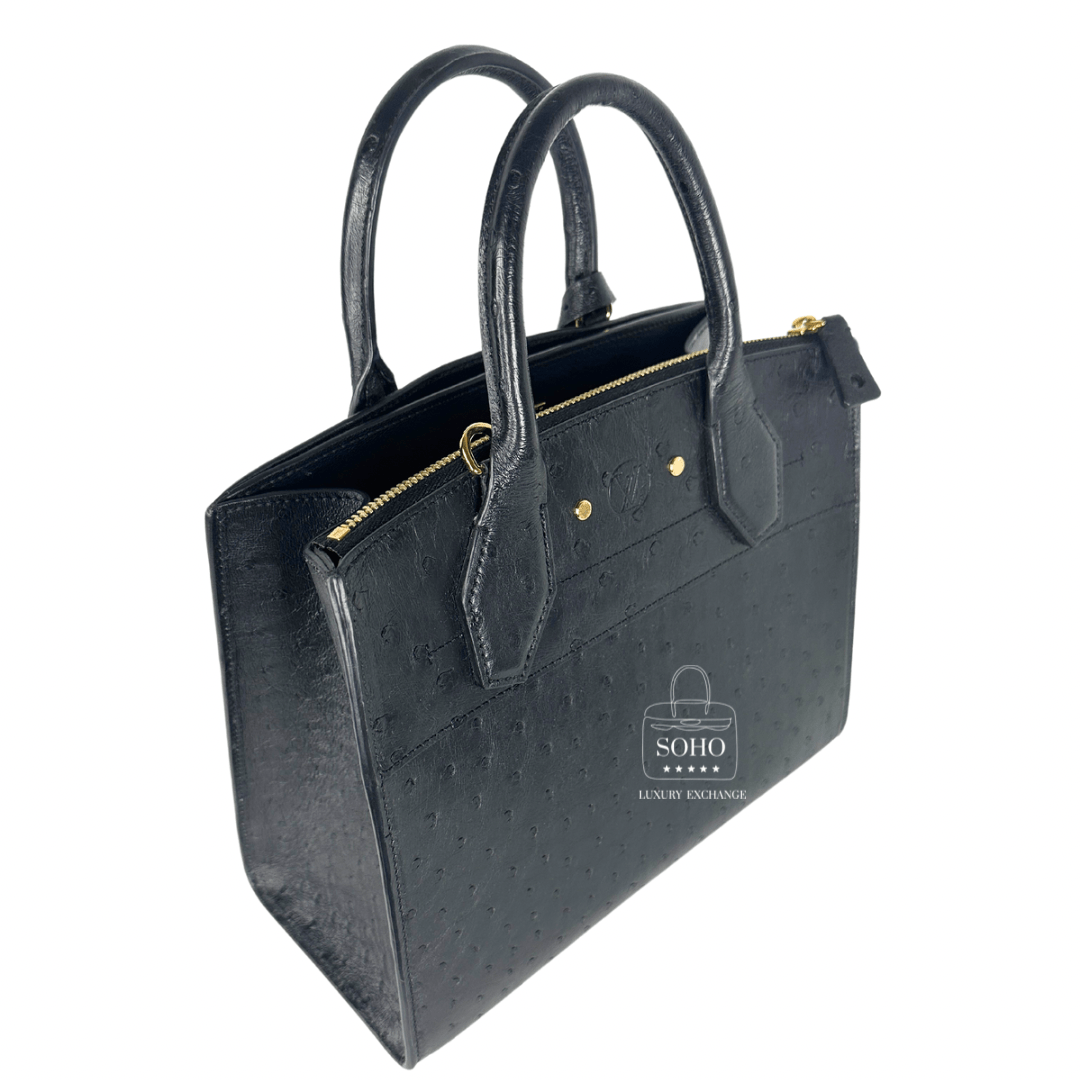 Louis Vuitton Ostrich City Steamer PM Bag
