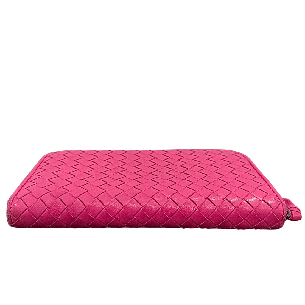 Bottega Veneta Intrecciato Zip Around Wallet