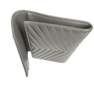 Saint Laurent Grain Leather Cassandre Flap Pouch Wristlet Clutch