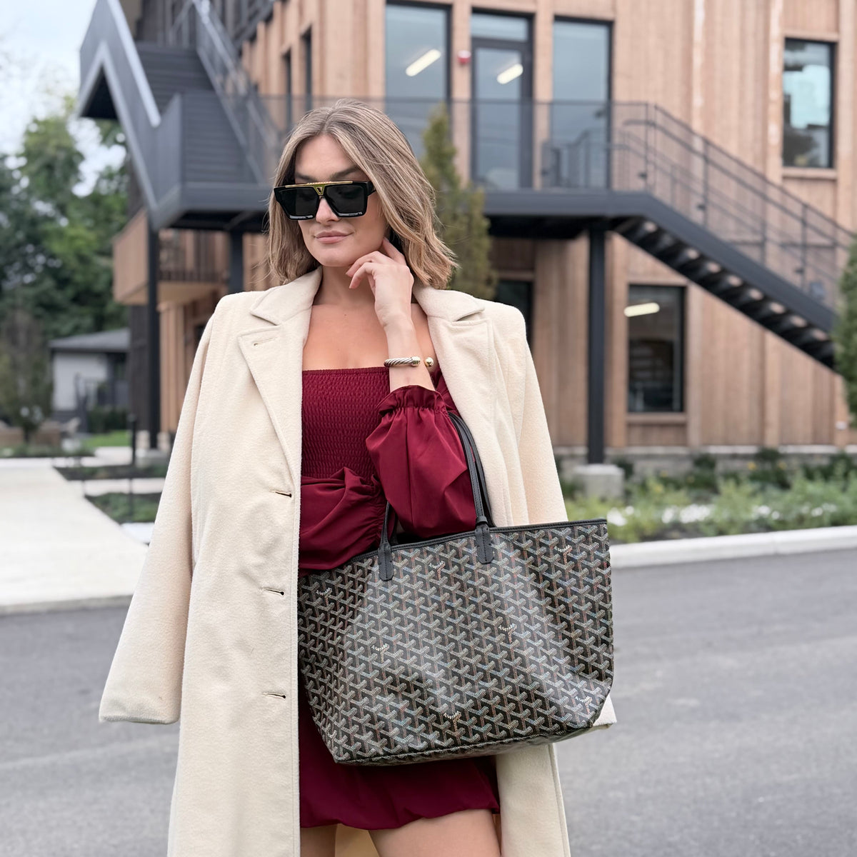 Goyard Black Saint Louis PM Tote